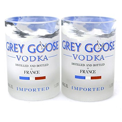 Grey Goose Vodka Bottle Rocks Glasses