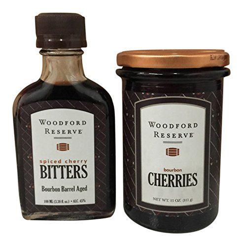 Woodford Reserve Spiced Cherry Bourbon Barrel Aged Cocktail Bitters & Bourbon Cherries